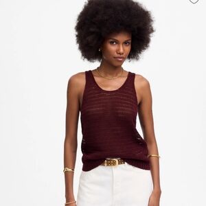 Madewell Linen Sweater Tank NV241 NWT